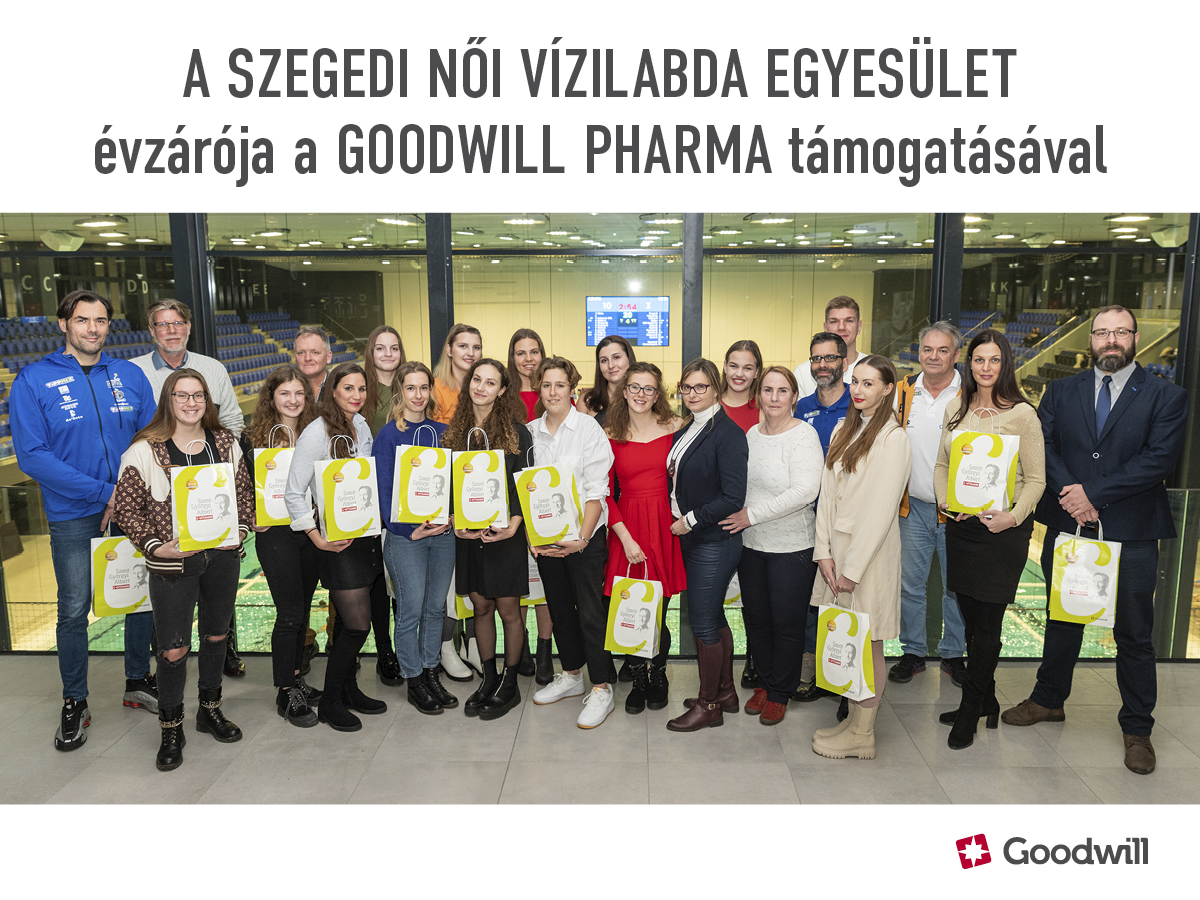 A Szegedi Női Vízilabda Egyesület évzárója a Goodwill Pharma támogatásával